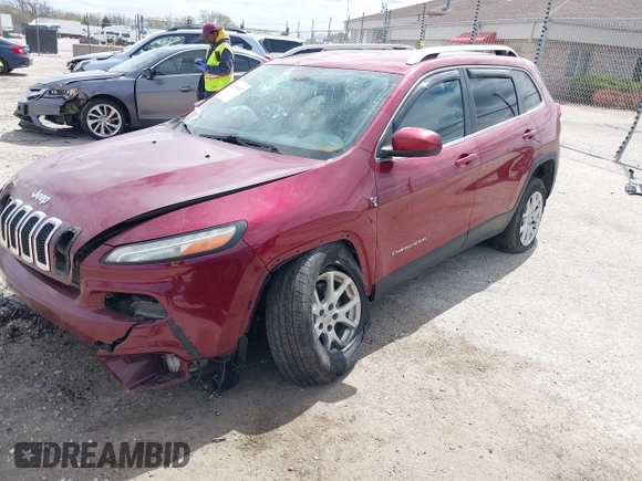 2014 Jeep Cherokee Latitude with VIN 1C4PJLCS3EW143362, listed as a IAAI auction lot 42150037 with 86,012 mi miles. Bid and sale history available at carsss.com. Image 17.