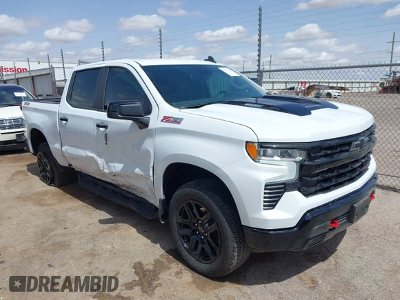 2025 Chevrolet Silverado 1500 with VIN 3GCUKFE84SG146400, listed as a IAAI auction lot 41932799 with 4,683 mi miles and . Bid and sale history available at DreamBid. Image 1.