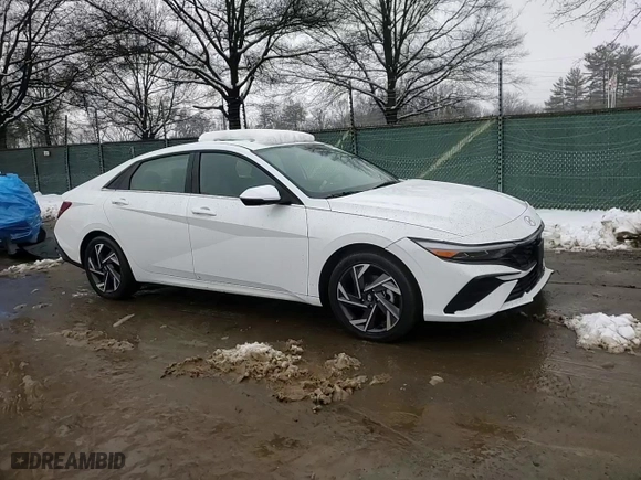 2025 Hyundai Elantra Hybrid Limited with VIN KMHLN4DJ5SU123860, listed as a Copart auction lot 44834485 with 458 mi miles and Salvage Title. Bid and sale history available at carsss.com. Image 10.