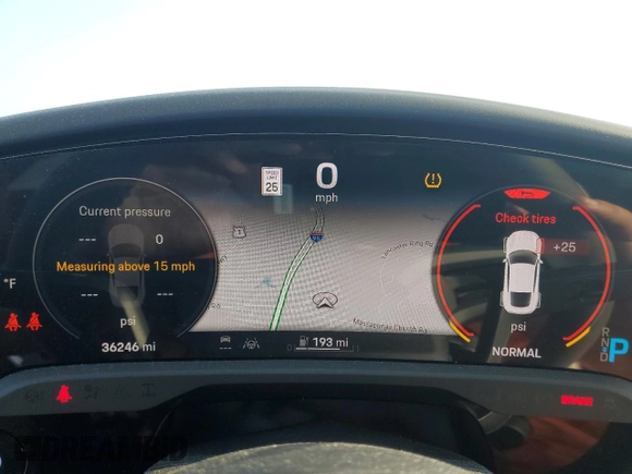 2023 Porsche Taycan GTS with VIN WP0AD2Y15PSA47317, listed as a Copart auction lot 69189394 with 36,246 mi miles and Salvage Title. Bid and sale history available at DreamBid. Image 9.