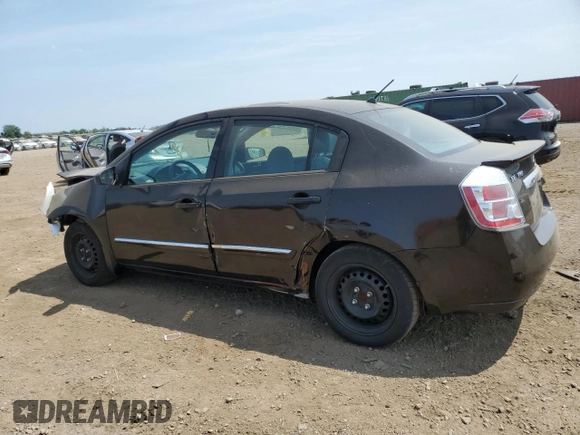 2012 Nissan Sentra S with VIN 3N1AB6AP4CL677222, listed as a Copart auction lot 61001315 with 168,809 mi miles and Salvage title. Bid and sale history available at DreamBid. Image 2.