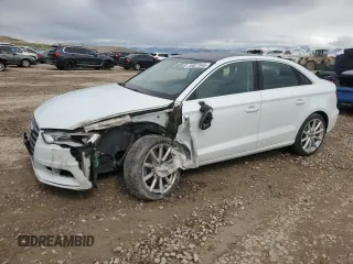 2015 Audi A3 2.0T Premium Plus with VIN WAUEFGFF5F1028708, listed as a Copart auction lot 50027045 with 112,252 mi miles and Salvage Title. Bid and sale history available at carsss.com. Image 1.