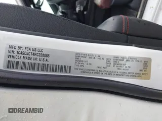 2024 Dodge Durango R/T Plus z VIN 1C4SDJCT4RC228085, wystawiony jako IAAI lot #42047084 z przebiegiem 6 458 mil mil oraz . Historia ofert i sprzedaży dostępna na DreamBid. Obrazek 9.