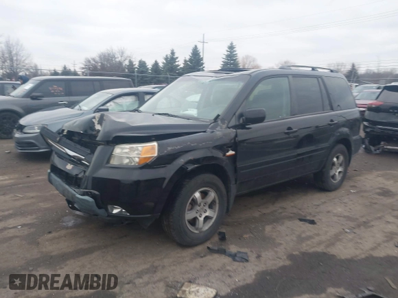 2007 Honda Pilot EX-L with VIN 2HKYF18507H526293, listed as a IAAI auction lot 41111983 with 101,170 mi miles. Bid and sale history available at carsss.com. Image 2.