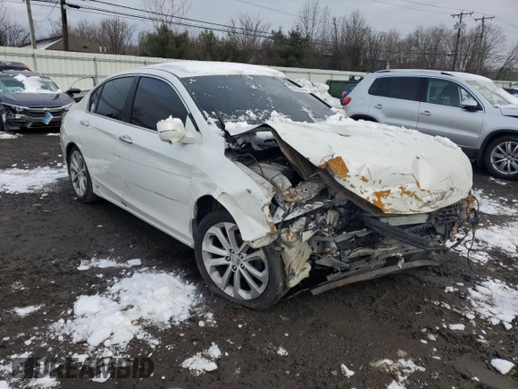 2014 Honda Accord Touring z VIN 1HGCR2F91EA800054, wystawiony jako Copart lot #44898045 z przebiegiem Nie podano mil oraz Szkoda całkowita • Salvage title. Historia ofert i sprzedaży dostępna na DreamBid. Obrazek 4.