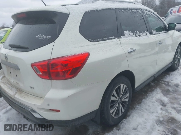 2017 Nissan Pathfinder S with VIN 5N1DR2MN3HC609338, listed as a IAAI auction lot 41366023 with 107,790 mi miles and . Bid and sale history available at DreamBid. Image 4.