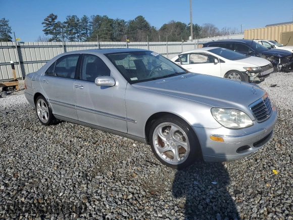 2004 Mercedes-Benz S-Class 4.3L with VIN WDBNG70JX4A424402, listed as a Copart auction lot 85068814 with 169,431 mi miles and Salvage Title. Bid and sale history available at carsss.com. Image 4.