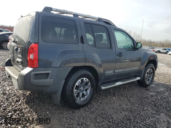 2014 Nissan Xterra X with VIN 5N1AN0NW3EN813308, listed as a Copart auction lot 45647045 with 91,985 mi miles and Salvage Title. Bid and sale history available at DreamBid. Image 3.