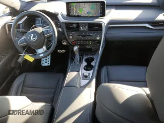 2022 Lexus RX 350 F Sport with VIN 2T2SZMDA3NC360820, listed as a Copart auction lot 87320574 with 48,899 mi miles and Salvage title. Bid and sale history available at DreamBid. Image 8.
