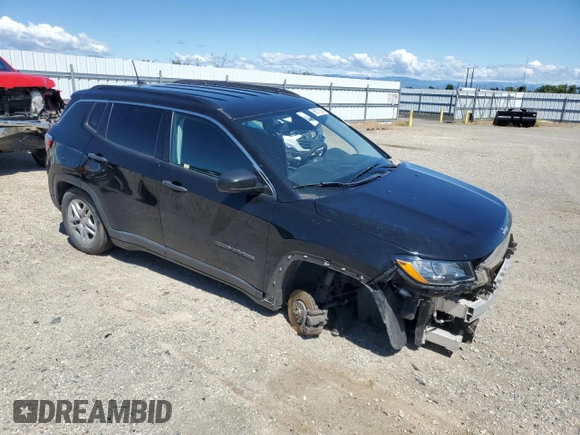 2021 Jeep Compass Sport with VIN 3C4NJCAB3MT535174, listed as a Copart auction lot 56576265 with 84,161 mi miles and Salvage title. Bid and sale history available at DreamBid. Image 4.