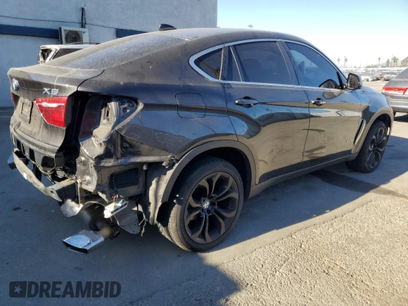 2017 BMW X6 sDrive35i with VIN 5UXKU0C3XH0G68923, listed as a Copart auction lot 83818484 with 0 mi miles and Salvage Title. Bid and sale history available at carsss.com. Image 3.