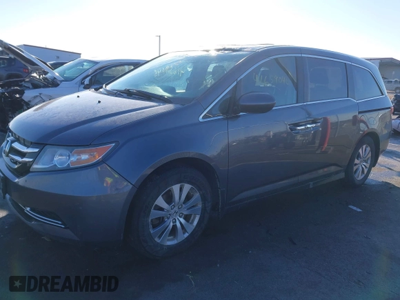 2014 Honda Odyssey EX-L with VIN 5FNRL5H61EB079739, listed as a IAAI auction lot 41659048 with 137,012 mi miles and . Bid and sale history available at carsss.com. Image 17.