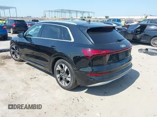 2022 Audi e-tron Premium Plus with VIN WA1LABGE6NB022565, listed as a IAAI auction lot 42402533 with 25,075 mi miles and . Bid and sale history available at DreamBid. Image 3.