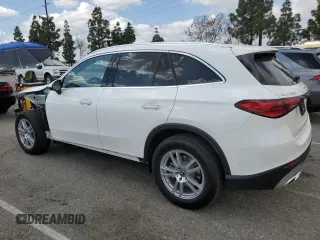 2025 Mercedes-Benz GLC with VIN W1NKM4GB9SF330286, listed as a Copart auction lot 50741755 with 225 mi miles and Salvage Title. Bid and sale history available at carsss.com. Image 2.
