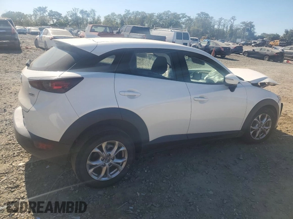 2020 Mazda CX-3 Sport with VIN JM1DKDB79L1474363, listed as a Copart auction lot 74983574 with 56,737 mi miles and Salvage Title. Bid and sale history available at carsss.com. Image 3.