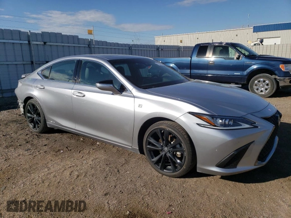 2022 Lexus ES 300h F Sport with VIN 58AGA1C11NU020199, listed as a Copart auction lot 72584274 with 36,351 mi miles and Salvage title. Bid and sale history available at DreamBid. Image 4.