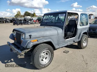 1987 Jeep Wrangler z VIN 2BCCL811XHB509454, wystawiony jako Copart lot #77576824 z przebiegiem 106 477 mil mil oraz Szkoda całkowita • Salvage title. Historia ofert i sprzedaży dostępna na DreamBid. Obrazek 1.