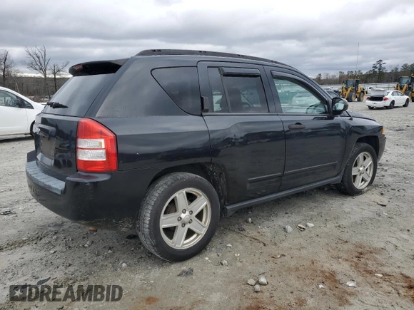 2008 Jeep Compass Sport with VIN 1J8FT47W28D766523, listed as a Copart auction lot 41433795 with 213,505 mi miles and Salvage Title. Bid and sale history available at carsss.com. Image 3.