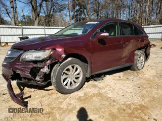 2017 Acura RDX w/Technology Pkg with VIN 5J8TB3H57HL021349, listed as a Copart auction lot 45471785 with 95,708 mi miles and Salvage Title. Bid and sale history available at carsss.com. Image 1.