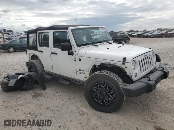 2018 Jeep Wrangler JK Unlimited Sport S with VIN 1C4BJWDGXJL898946, listed as a Copart auction lot 77688334 with 34,179 mi miles and Salvage Title. Bid and sale history available at carsss.com. Image 4.
