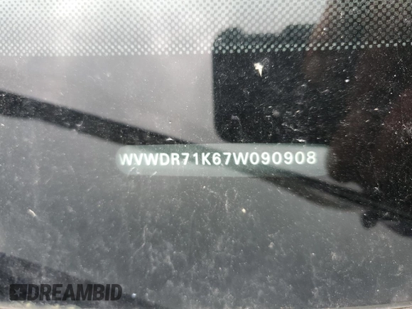 2007 Volkswagen Rabbit с VIN WVWDR71K67W090908, выставлен на аукционе Copart как лот 59871935 с пробегом 145 161 миль миль и Списание • Salvage title. История ставок и продаж доступна на DreamBid. Изображение 12.