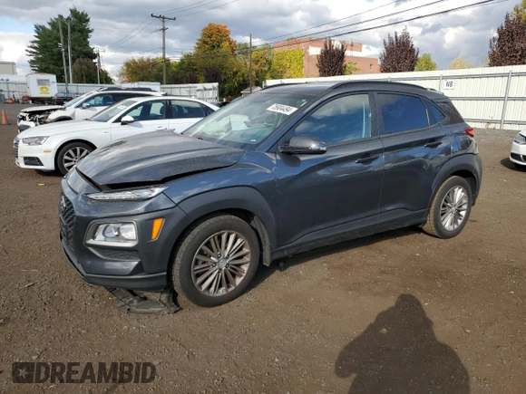 2018 Hyundai Kona SEL with VIN KM8K2CAA9JU097989, listed as a Copart auction lot 75904494 with 121,358 mi miles and Salvage Title. Bid and sale history available at carsss.com. Image 1.