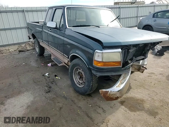1995 Ford F-150 with VIN 1FTEX15N5SKA70760, listed as a Copart auction lot 43727735 with 295,723 mi miles and Salvage Title. Bid and sale history available at carsss.com. Image 11.