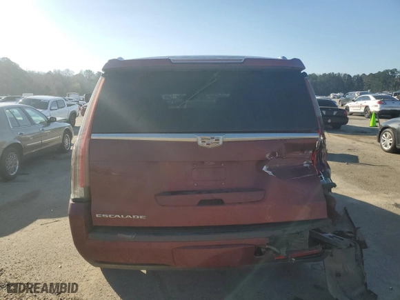 2020 Cadillac Escalade Premium Luxury with VIN 1GYS4CKJ7LR102961, listed as a Copart auction lot 48673875 with 142,808 mi miles and Salvage Title. Bid and sale history available at carsss.com. Image 6.