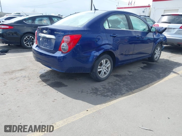2013 Chevrolet Sonic LT with VIN 1G1JC5SH3D4243109, listed as a IAAI auction lot 41922174 with 177,499 mi miles and . Bid and sale history available at DreamBid. Image 4.