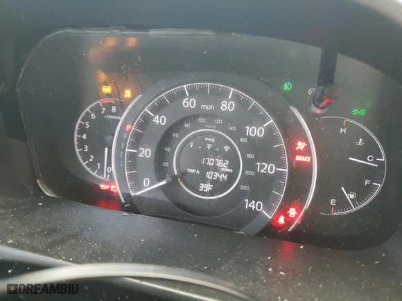 2014 Honda CR-V EX with VIN 2HKRM3H56EH510649, listed as a Copart auction lot 44768835 with 170,762 mi miles and Salvage Title. Bid and sale history available at carsss.com. Image 9.