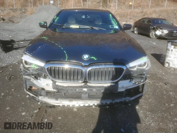2017 BMW 5 Series 530i xDrive with VIN WBAJA7C31HG905931, listed as a Copart auction lot 50014175 with 107,630 mi miles and Salvage Title. Bid and sale history available at carsss.com. Image 5.