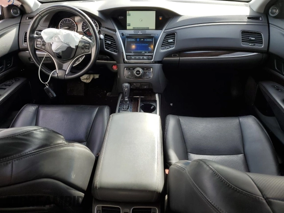 2016 Acura RLX Tech Pkg with VIN JH4KC1F56GC001735, listed as a Copart auction lot 80839074 with 100,452 mi miles and Salvage Title. Bid and sale history available at carsss.com. Image 8.