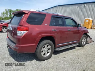 2012 Toyota 4Runner SR5 with VIN JTEZU5JRXC5041888, listed as a Copart auction lot 53674585 with 154,700 mi miles and Salvage title. Bid and sale history available at DreamBid. Image 3.