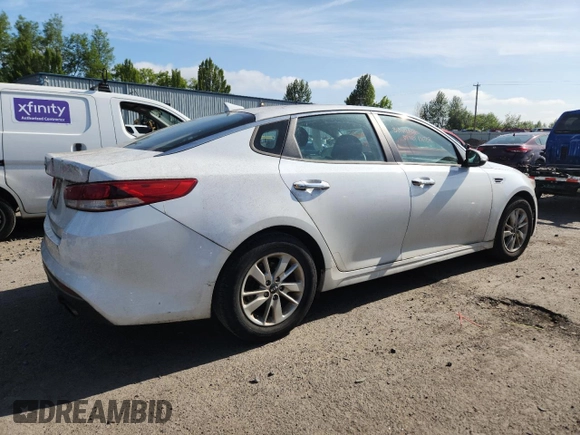 2017 Kia Optima LX with VIN 5XXGT4L31HG152205, listed as a Copart auction lot 59328535 with Not provided miles and Salvage title. Bid and sale history available at DreamBid. Image 3.