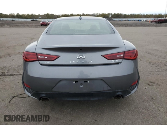 2017 Infiniti Q60 Premium with VIN JN1CV7EL7HM320062, listed as a Copart auction lot 46261505 with 100,971 mi miles and Salvage title. Bid and sale history available at DreamBid. Image 6.