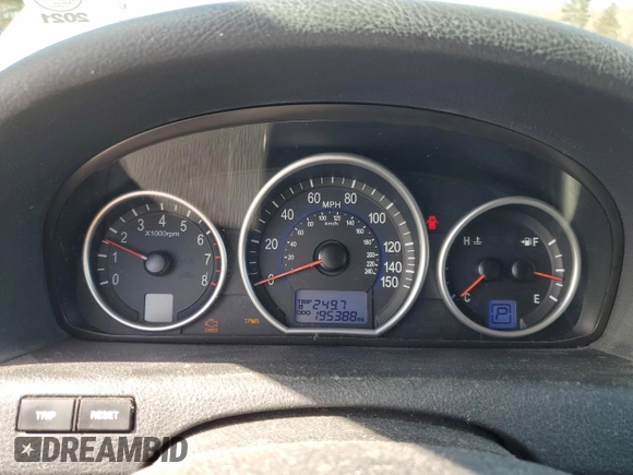 2007 Hyundai Veracruz GLS with VIN KM8NU73C97U016107, listed as a Copart auction lot 45906725 with 195,388 mi miles and Clean Title. Bid and sale history available at DreamBid. Image 9.