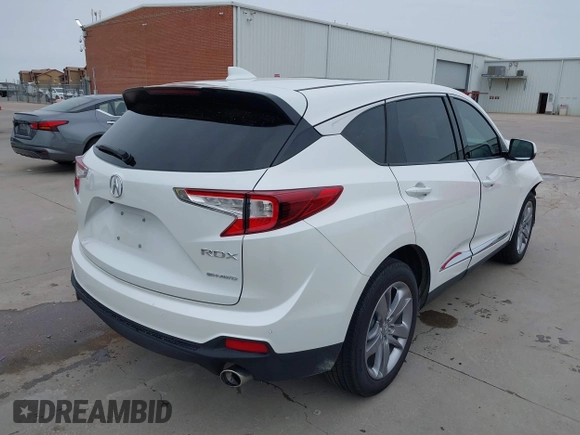 2020 Acura RDX Advance with VIN 5J8TC2H72LL022362, listed as a IAAI auction lot 41254692 with 18,739 mi miles and . Bid and sale history available at DreamBid. Image 4.