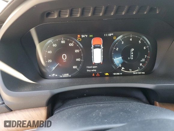 2018 Volvo XC90 Inscription with VIN YV4A22PL3J1204942, listed as a Copart auction lot 61262465 with 114,448 mi miles and Salvage title. Bid and sale history available at DreamBid. Image 9.