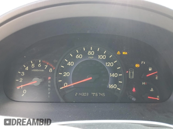 2006 Honda Odyssey EX-L z VIN 5FNRL38686B025733, wystawiony jako Copart lot #57657425 z przebiegiem 214 303 mil mil oraz Szkoda całkowita • Salvage title. Historia ofert i sprzedaży dostępna na DreamBid. Obrazek 9.