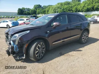 2021 Cadillac XT5 AWD Sport with VIN 1GYKNGRS8MZ152739, listed as a Copart auction lot 60675705 with 51,669 mi miles and Salvage title. Bid and sale history available at DreamBid. Image 1.