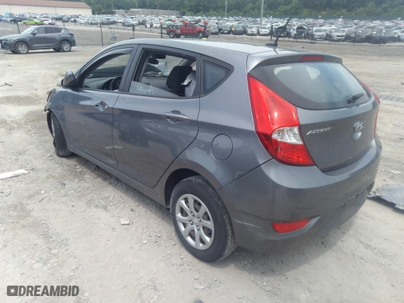 2014 Hyundai Accent GS with VIN KMHCT5AE1EU196151, listed as a IAAI auction lot 36939825 with 62,578 mi miles. Bid and sale history available at carsss.com. Image 3.