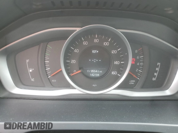 2015 Volvo V60 с VIN YV126MEA6F1206906, выставлен на аукционе Copart как лот 51837425 с пробегом 142 194 миль миль и Чистый • Clean title. История ставок и продаж доступна на DreamBid. Изображение 12.
