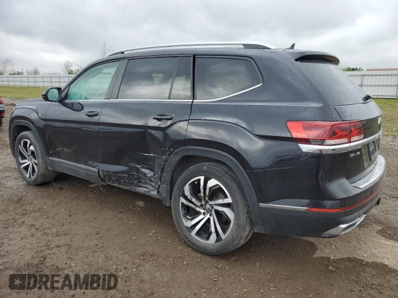 2022 Volkswagen Atlas SEL z VIN 1V2BR2CA7NC535488, wystawiony jako Copart lot #47613025 z przebiegiem 39 834 mil mil oraz Szkoda całkowita • Salvage title. Historia ofert i sprzedaży dostępna na DreamBid. Obrazek 2.