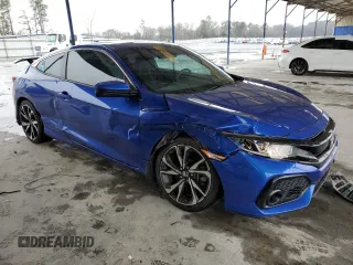 2019 Honda Civic Si z VIN 2HGFC3A53KH754944, wystawiony jako Copart lot #46032245 z przebiegiem 56 706 mil mil oraz Szkoda całkowita • Salvage title. Historia ofert i sprzedaży dostępna na DreamBid. Obrazek 4.