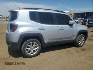 2017 Jeep Renegade Altitude with VIN ZACCJBBB5HPF33696, listed as a Copart auction lot 58428425 with 109,230 mi miles and Salvage title. Bid and sale history available at DreamBid. Image 3.