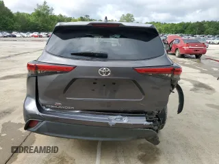 2021 Toyota Highlander L with VIN 5TDCZRAH4MS534715, listed as a Copart auction lot 56737705 with 53,541 mi miles and Salvage title. Bid and sale history available at DreamBid. Image 6.