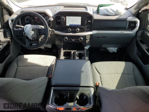 2021 Ford F-150 XL with VIN 1FTFW1CD3MFA73346, listed as a Copart auction lot 53357055 with 46,000 mi miles and Salvage title. Bid and sale history available at DreamBid. Image 8.