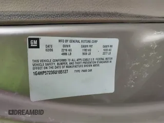 2006 Buick Lucerne CX with VIN 1G4HP57236U185127, listed as a IAAI auction lot 41856569 with 205,530 mi miles and . Bid and sale history available at DreamBid. Image 9.