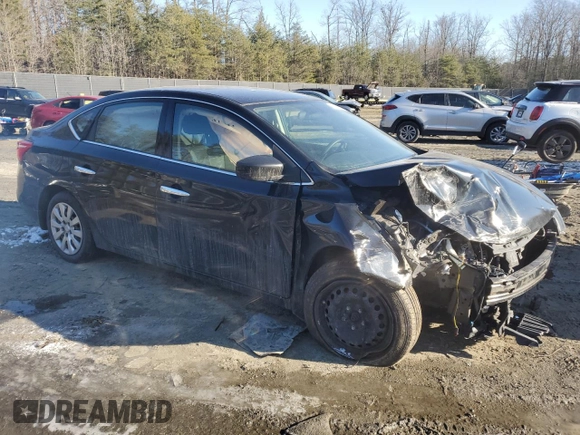 2018 Nissan Sentra S with VIN 3N1AB7AP0JY316849, listed as a Copart auction lot 41911685 with 106,384 mi miles and Salvage Title. Bid and sale history available at carsss.com. Image 4.