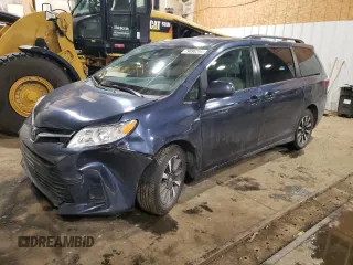 2018 Toyota Sienna LE with VIN 5TDJZ3DC3JS197731, listed as a Copart auction lot 79896244 with 63,077 mi miles and Salvage title. Bid and sale history available at DreamBid. Image 1.